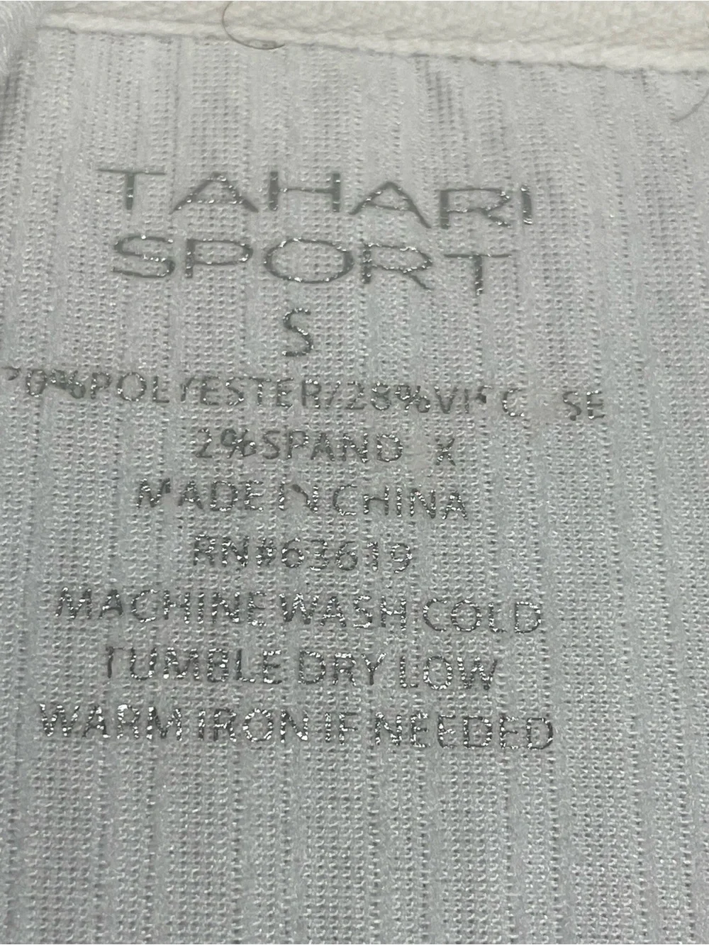 Tahari Sport Off White Ivory Ribbed Cowl Neck Bell Sleeve Sweater S⁠